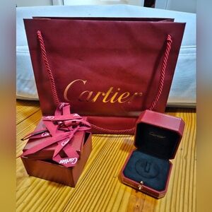 Cartier bag and ring box